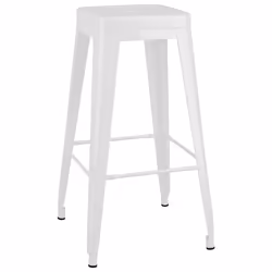 vidaXL Bar Set 7 Piece Black and White Kitchen Dining Room Chair Stool Table - Additional view 6