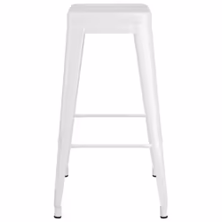 vidaXL Bar Set 7 Piece White Dining Room Kitchen Chair Stool Table Furniture - Additional view 7