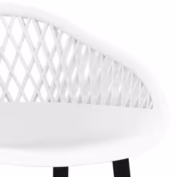 vidaXL Bar Set 7 Piece White Dining Room Kitchen Chair Stool Table Furniture - Additional view 9
