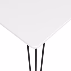 vidaXL Bar Set 7 Piece White and Black Kitchen Dining Room Chair Stool Table