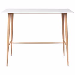 vidaXL Bar Set 5 Piece White Dining Room Kitchen Chair Stool Table Furniture - Additional view 2