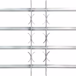 vidaXL 2x Adjustable Security Grilles for Windows 1000-1500 mm Home Protection