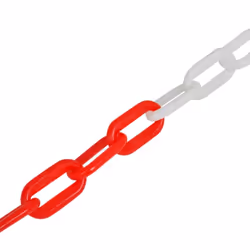 vidaXL Set of 4 Chain Posts and 2 Plastic Chians of 10 m Each Security Barrier - Additional view 3