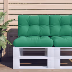 vidaXL Pallet Sofa Cushions 2 pcs Green
