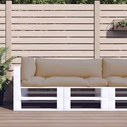 vidaXL Pallet Sofa Cushions 3 pcs Taupe