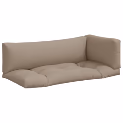 vidaXL Pallet Sofa Cushions 3 pcs Taupe