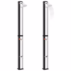 vidaXL Outdoor Solar Shower with Shower Head and Faucet 35 L Showering Stand