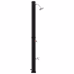 vidaXL Outdoor Solar Shower with Shower Head and Faucet 35 L Black Garden