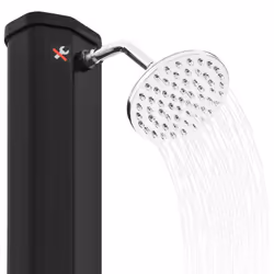vidaXL Outdoor Solar Shower with Shower Head and Faucet 35 L Black Garden - Additional view 9