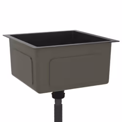 vidaXL Handmade Kitchen Sink Black Stainless Steel Plumbing Utility Basin