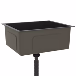 vidaXL Handmade Kitchen Sink Black Stainless Steel Plumbing Utility Basin