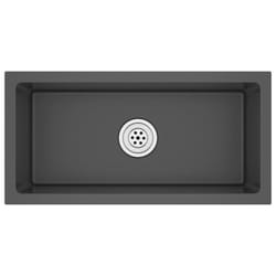 vidaXL Handmade Kitchen Sink Black Stainless Steel Plumbing Utility Basin