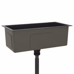 vidaXL Handmade Kitchen Sink Black Stainless Steel Plumbing Utility Basin