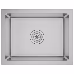 vidaXL Handmade Kitchen Sink Stainless Steel Plumbing Utility Waste Basin