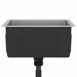 vidaXL Handmade Kitchen Sink Stainless Steel Plumbing Utility Waste Basin - Additional view 4