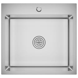 vidaXL Handmade Kitchen Sink Stainless Steel Plumbing Utility Waste Basin