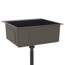 vidaXL Handmade Kitchen Sink Black Stainless Steel Plumbing Fixture Basin - Additional view 5