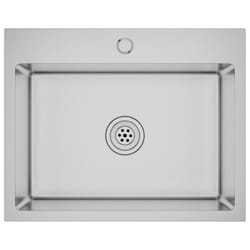 vidaXL Handmade Kitchen Sink Stainless Steel Plumbing Fixture Utility Basin