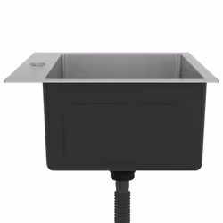 vidaXL Handmade Kitchen Sink Stainless Steel Plumbing Fixture Utility Basin