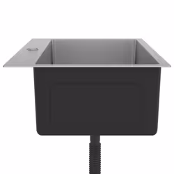 vidaXL Handmade Kitchen Sink Stainless Steel Plumbing Fixture Utility Basin - Additional view 5