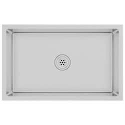 vidaXL Handmade Kitchen Sink Stainless Steel Plumbing Utility Waste Basin