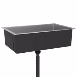 vidaXL Handmade Kitchen Sink Stainless Steel Plumbing Utility Waste Basin