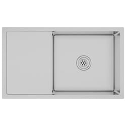 vidaXL Handmade Kitchen Sink Stainless Steel Plumbing Utility Waste Basin