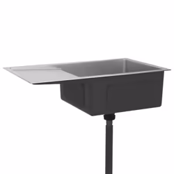 vidaXL Handmade Kitchen Sink Stainless Steel Plumbing Utility Waste Basin