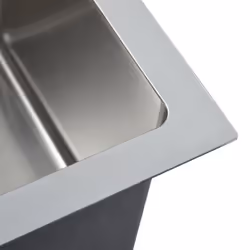 vidaXL Handmade Kitchen Sink Stainless Steel Plumbing Utility Waste Basin - Additional view 7