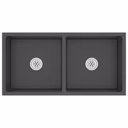 vidaXL Handmade Kitchen Sink Black Stainless Steel Plumbing Utility Basin