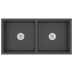 vidaXL Handmade Kitchen Sink Black Stainless Steel Plumbing Utility Basin