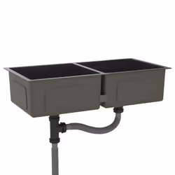 vidaXL Handmade Kitchen Sink Black Stainless Steel Plumbing Utility Basin