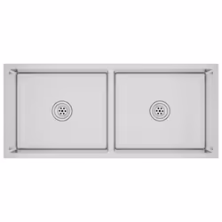 vidaXL Handmade Kitchen Sink Stainless Steel Plumbing Utility Waste Basin
