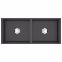 vidaXL Handmade Kitchen Sink Black Stainless Steel Plumbing Utility Basin