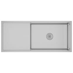 vidaXL Handmade Kitchen Sink Stainless Steel Plumbing Utility Waste Basin