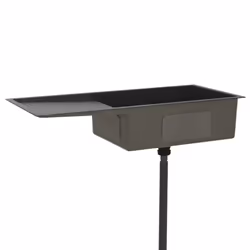 vidaXL Handmade Kitchen Sink Black Stainless Steel Plumbing Utility Basin - Additional view 3