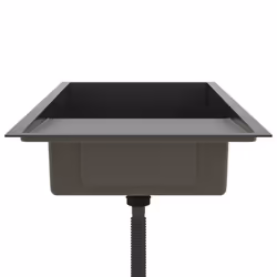 vidaXL Handmade Kitchen Sink Black Stainless Steel Plumbing Utility Basin - Additional view 5