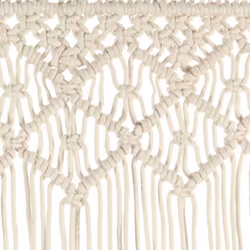 vidaXL Macrame Curtain 140x240 cm Cotton Home Shade Drape Translucent Blind