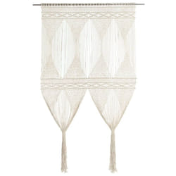 vidaXL Macrame Curtain 140x240 cm Cotton Home Shade Drape Translucent Blind