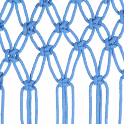 vidaXL Macrame Curtain Blue 140x240 cm Cotton Shade Drape Translucent Blind