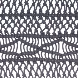 vidaXL Macrame Curtain Anthracite 140x240 cm Cotton Drape Translucent Blind - Additional view 3