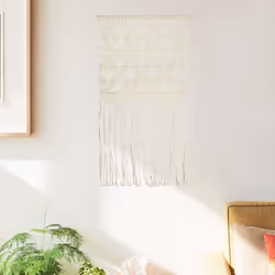 vidaXL Macrame Wall Hanger Cotton Decor Hanging Tapestry Backdrop Dreamcatcher
