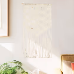 vidaXL Macrame Wall Hanger Cotton Decor Hanging Tapestry Backdrop Dreamcatcher