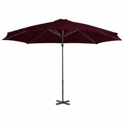 vidaXL Cantilever Garden Parasol with Aluminium Pole Outdoor Umbrella Red