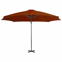 vidaXL Cantilever Garden Parasol with Aluminium Pole Umbrella Terracotta