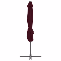 vidaXL Cantilever Garden Parasol with Steel Pole Outdoor Umbrella Bordeaux Red - Additional view 4