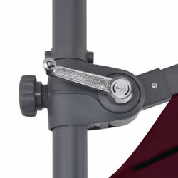 vidaXL Cantilever Garden Parasol with Steel Pole Outdoor Umbrella Bordeaux Red - Additional view 6