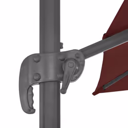 vidaXL Cantilever Garden Parasol with Aluminium Pole Umbrella Bordeaux Red - Additional view 6