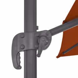 vidaXL Cantilever Garden Parasol with Aluminium Pole Umbrella Terracotta - Additional view 6