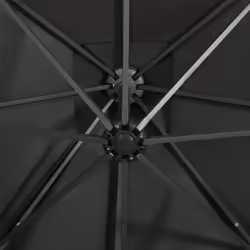 vidaXL Cantilever Garden Parasol with Pole and LED Lights Umbrella Anthracite - Additional view 9